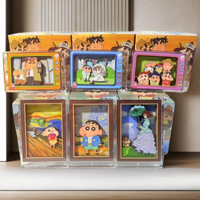 蜡笔小新正版3D立体水晶砖周边趣味十足