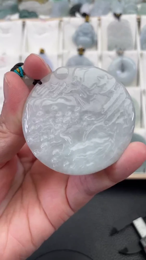 颈饰未镶嵌翡翠天然缅甸翡翠A货53