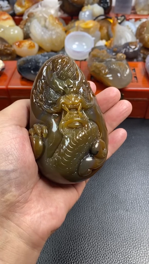 未镶嵌手把玛瑙/玉髓漓****。1