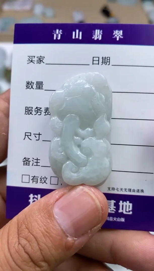 翡翠未镶嵌颈饰多人貔貅