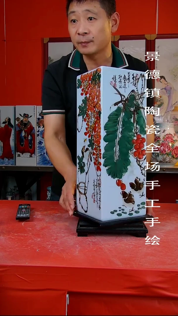 摆件手景德镇陶瓷 全场手工绘