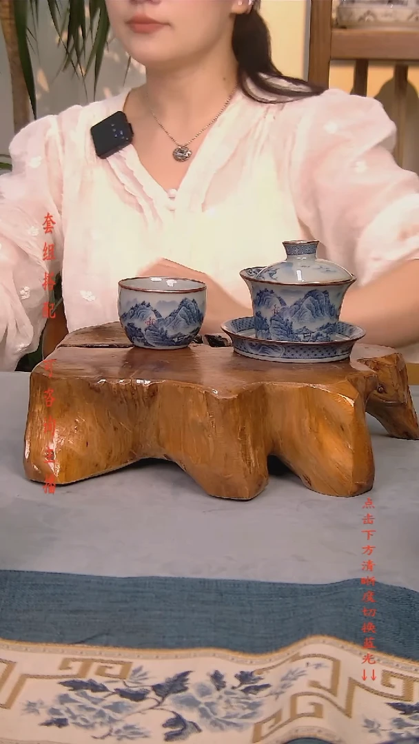 简装家用款2件套 老陶泥开片纹陶瓷茶具