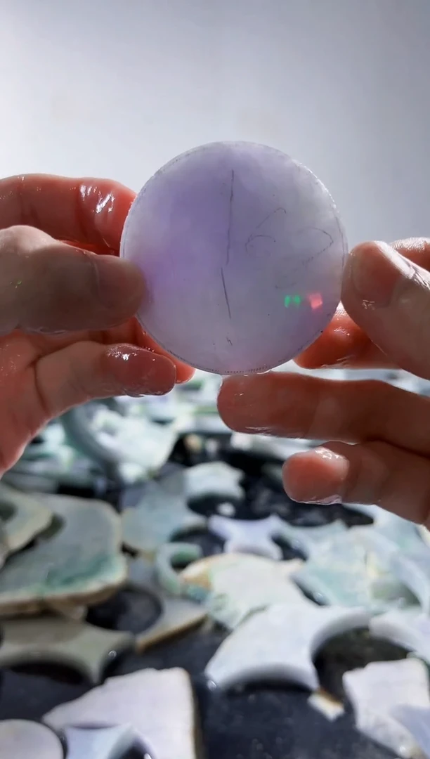 裸石翡翠缅甸翡翠A货文118