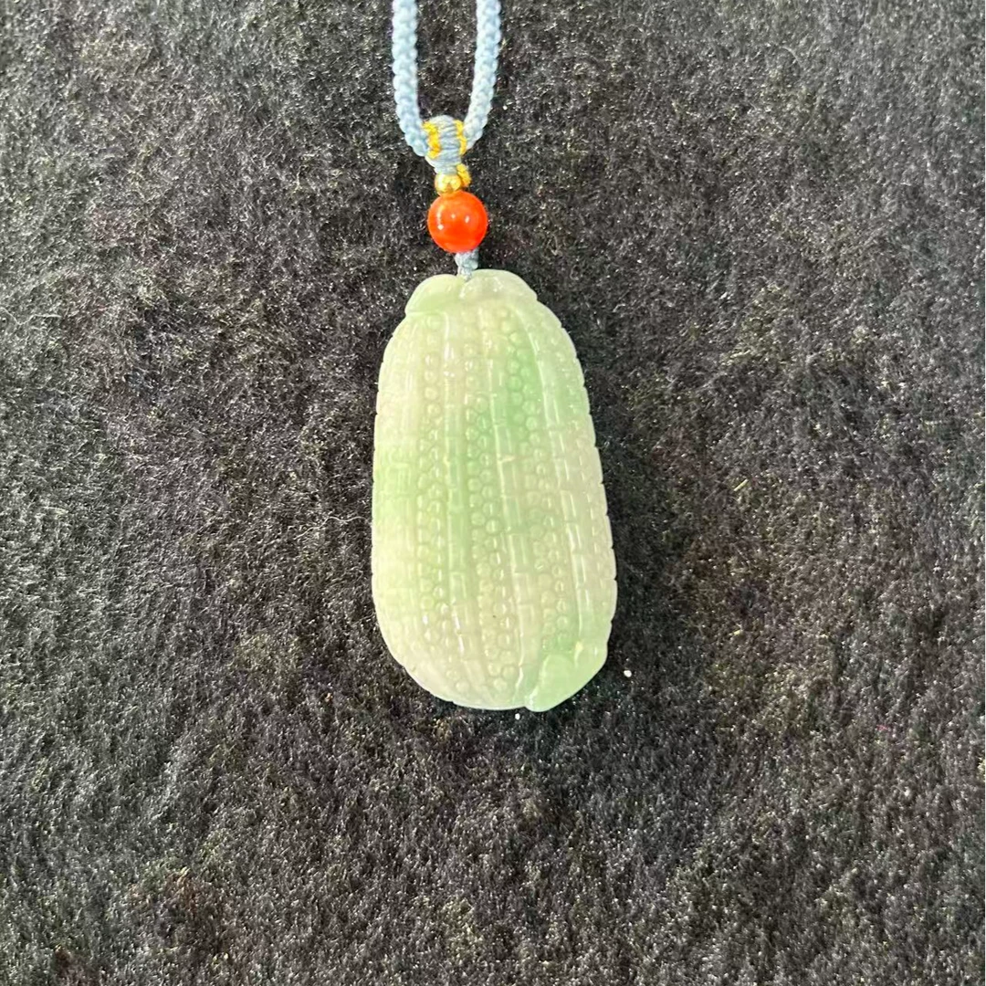 天然缅甸玉米吊坠男女通用
