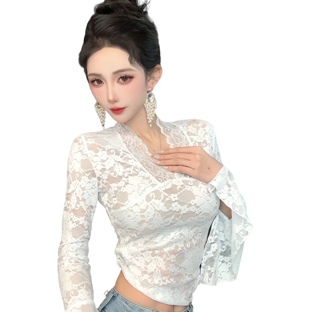 【 LEYI COUTURE】畑畑2025高端气质蕾丝上衣26007