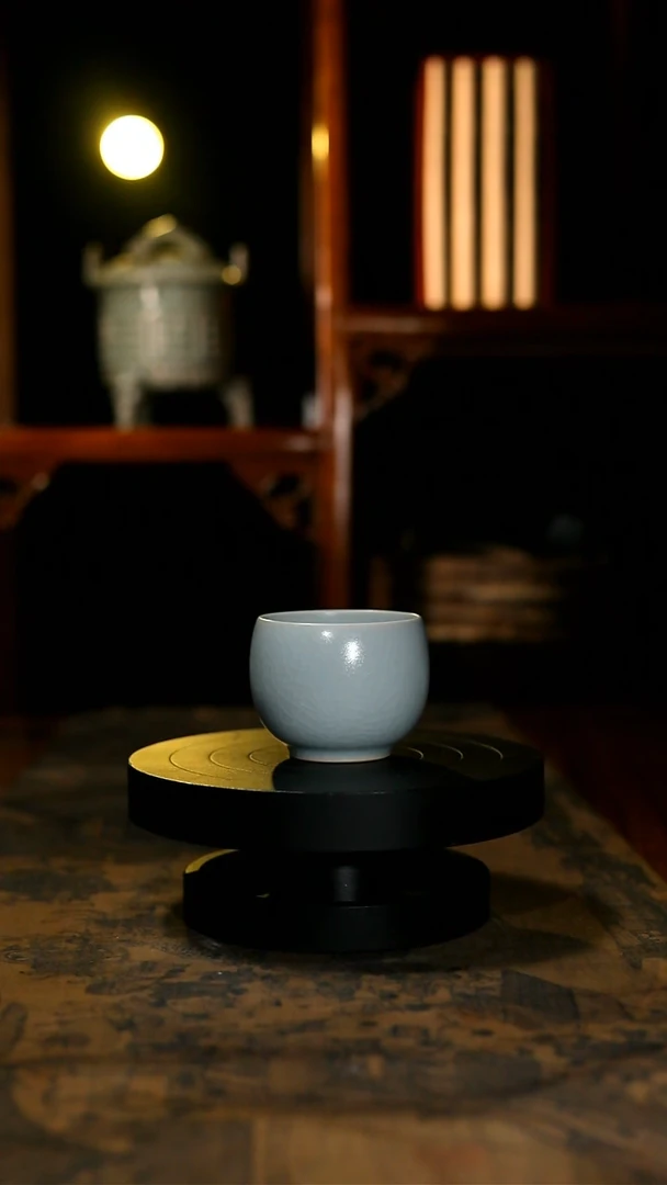 【闪购商品】杯复烧月白釉手工单杯