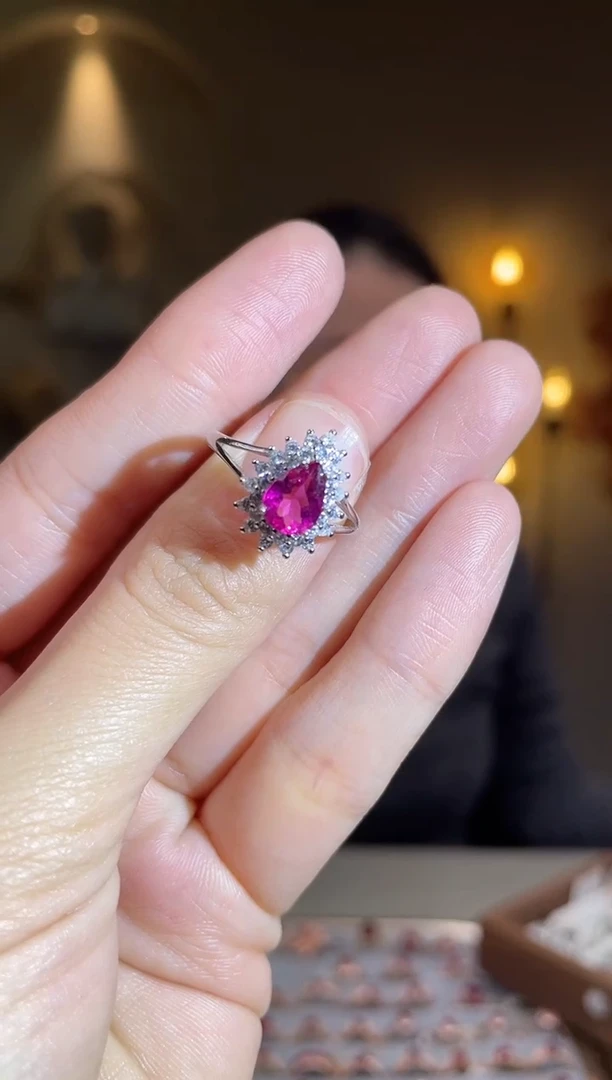 银S925镶嵌手饰碧玺手饰