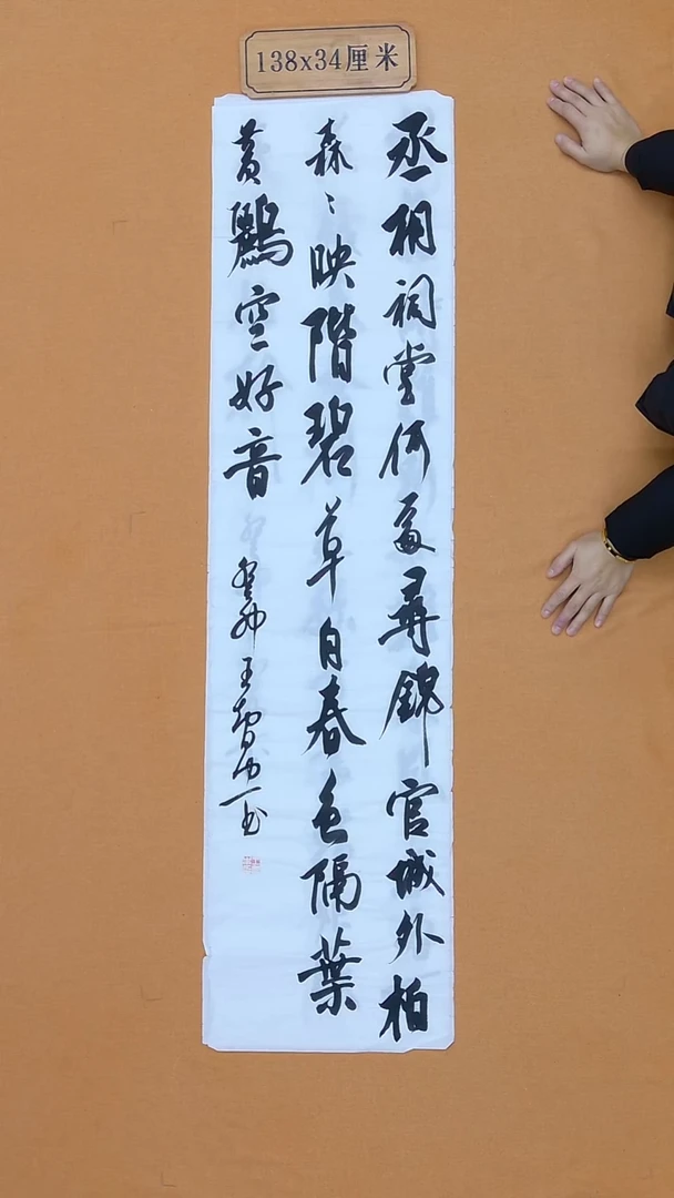 书法王智忠 山西 13届届展 34*138 四平尺