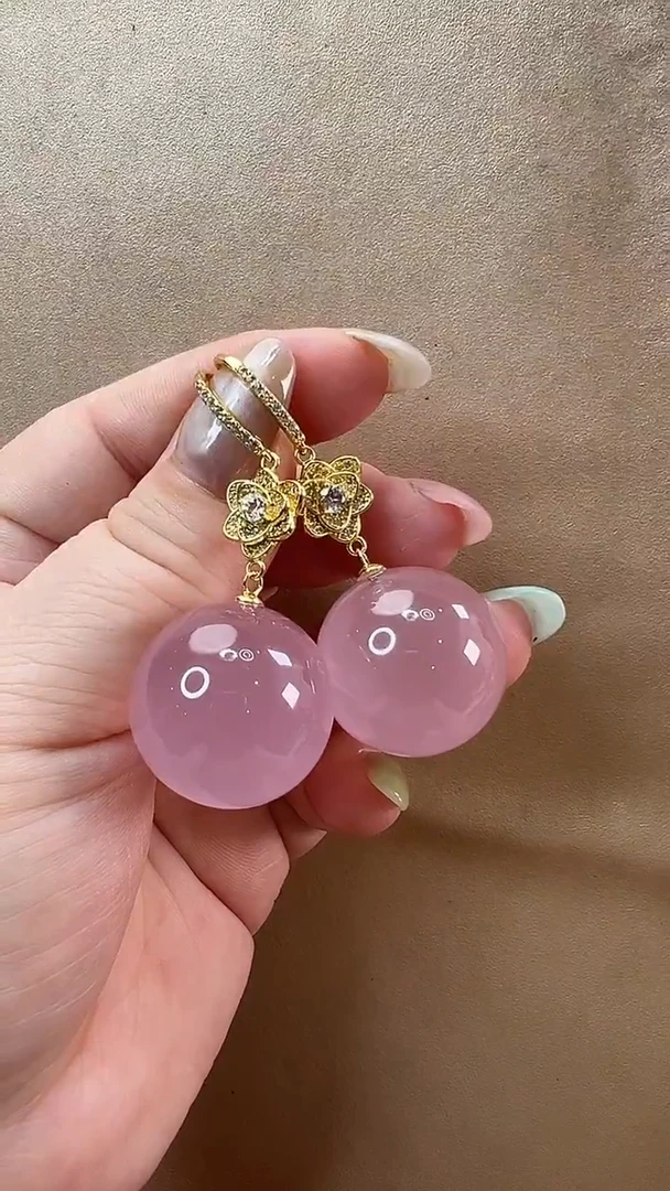 水晶耳饰未镶嵌耳环