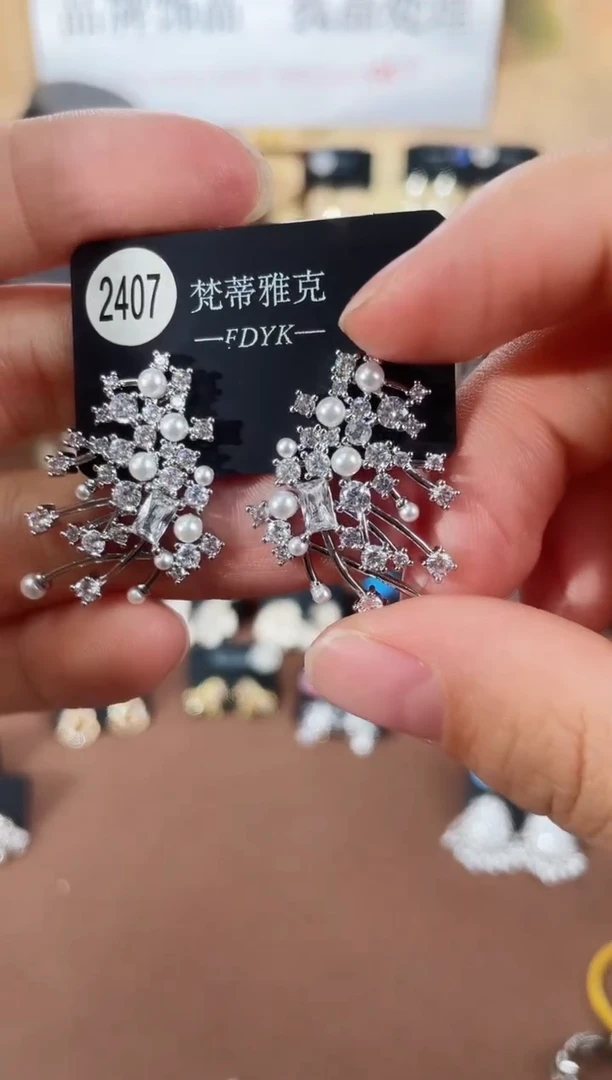 合金925银锆石梵2407