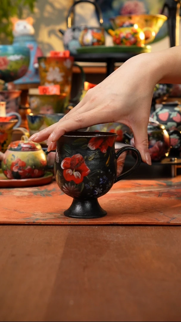 瓷片景德镇手工手绘300