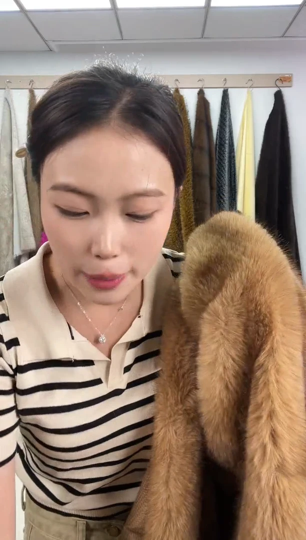 狐狸毛超级福利爱马仕橙 貉子毛