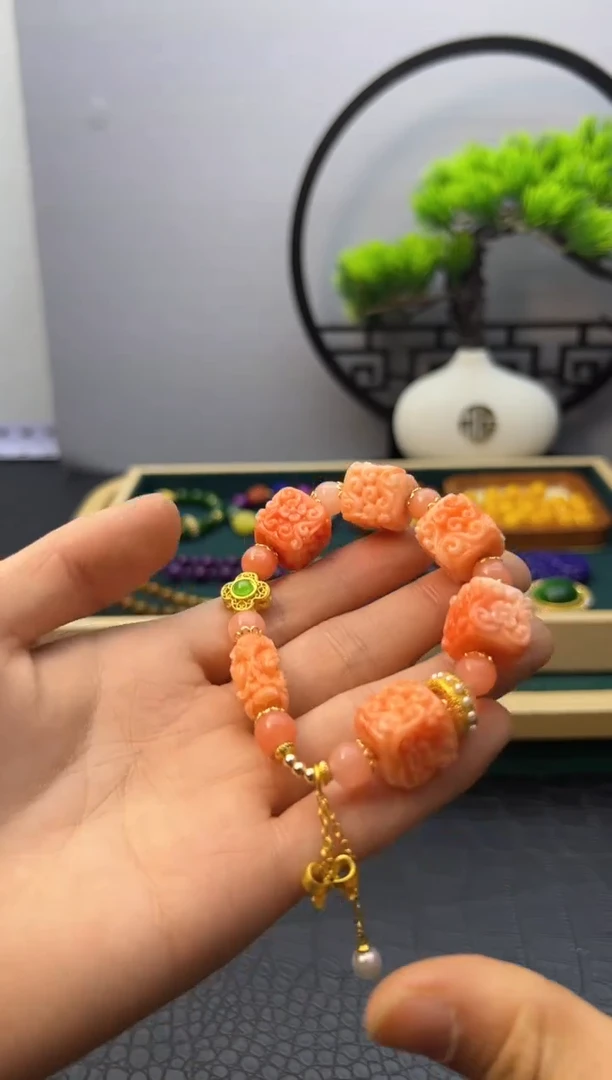 【闪购商品】玛瑙/玉髓手链14K金镶嵌SSSSSSSSSS