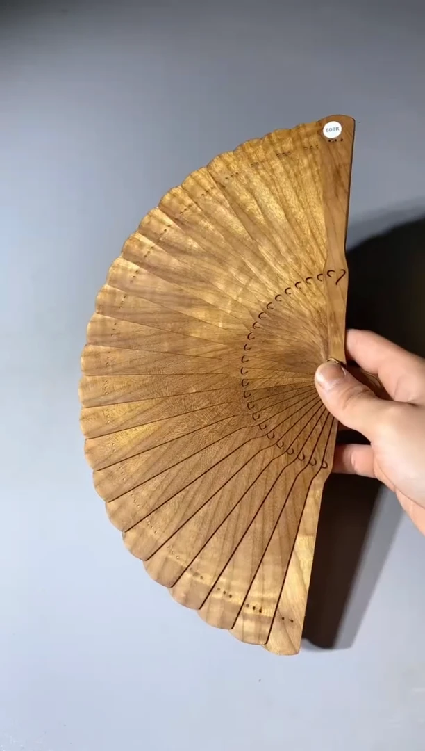 金丝楠608号18cm金丝楠木小叶桢楠扇子