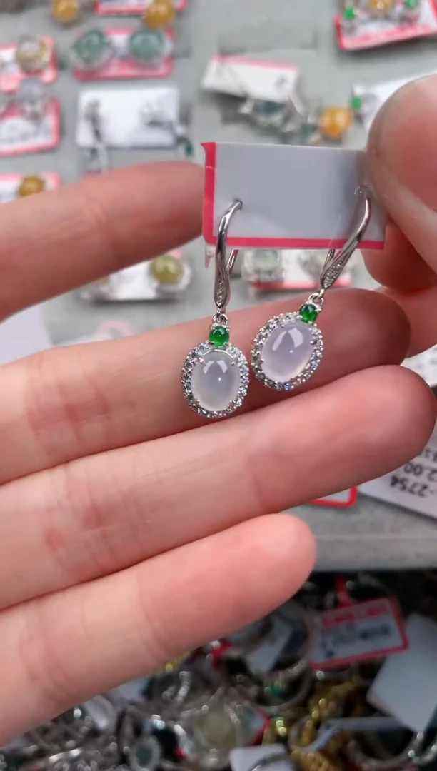 银S925镶嵌戒指翡翠888    8