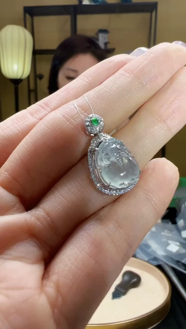 【闪购商品】翡翠颈饰18K金镶嵌DFZ0205-23