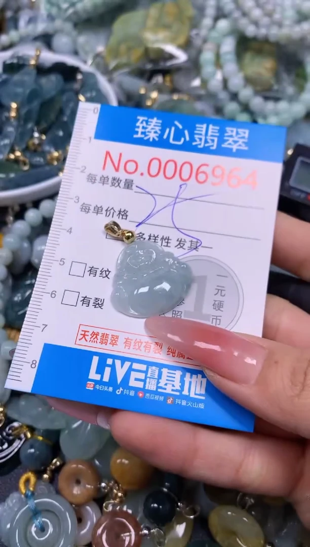 【闪购商品】翡翠颈饰未镶嵌含绳000964