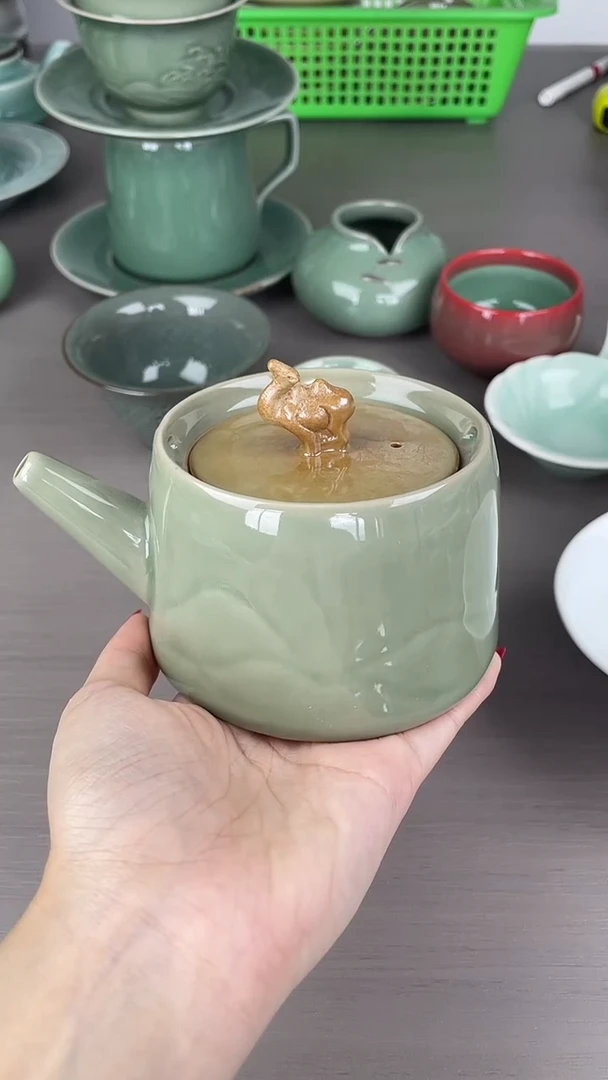 龙泉青瓷仓储福利放漏微瑕没提梁没提梁