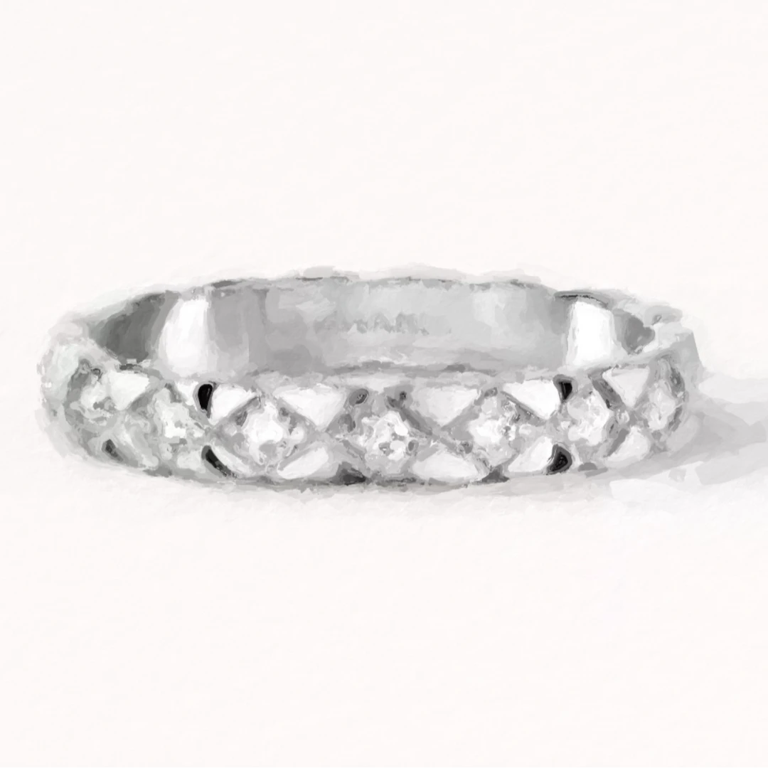 合金锆石戒指 CoCo小小戒指百搭时尚