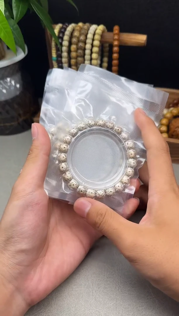 星月菩提手串原生态原白10*9手串 (福利微氧化)