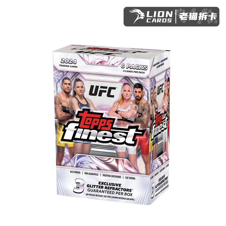 Topps【拆盒】2024 UFC 综合格斗 Finest Hobby 手雷 球星卡盲盒