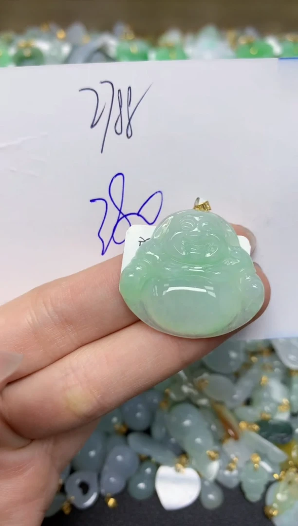 【闪购商品】翡翠颈饰18K金镶嵌 天然翡翠A货