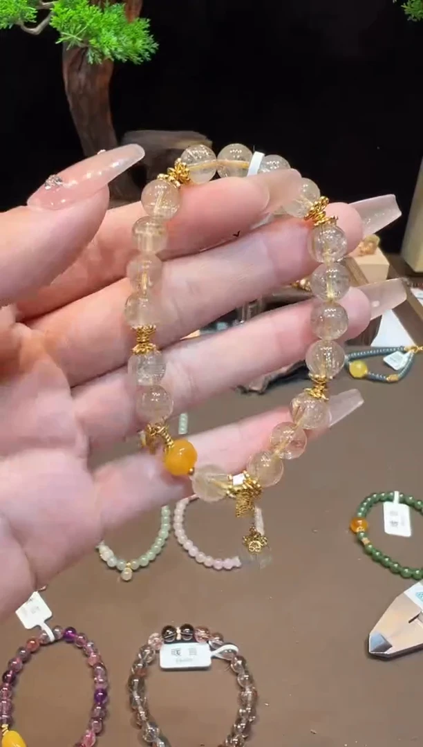 【闪购商品】水晶手链银S925镶嵌手饰@@E3127