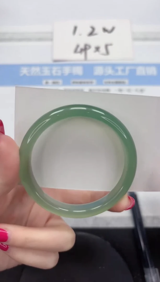 未镶嵌手镯石英质玉A219-55.3
