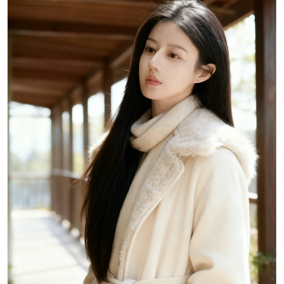 【女神黑长直】千姬假发全手织全真人发丝自然无痕中分八字刘海