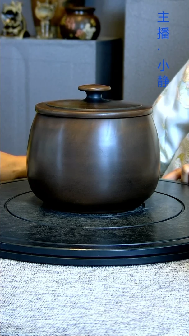 全手工紫陶茶罐精磨微瑕疵357撬散一片149