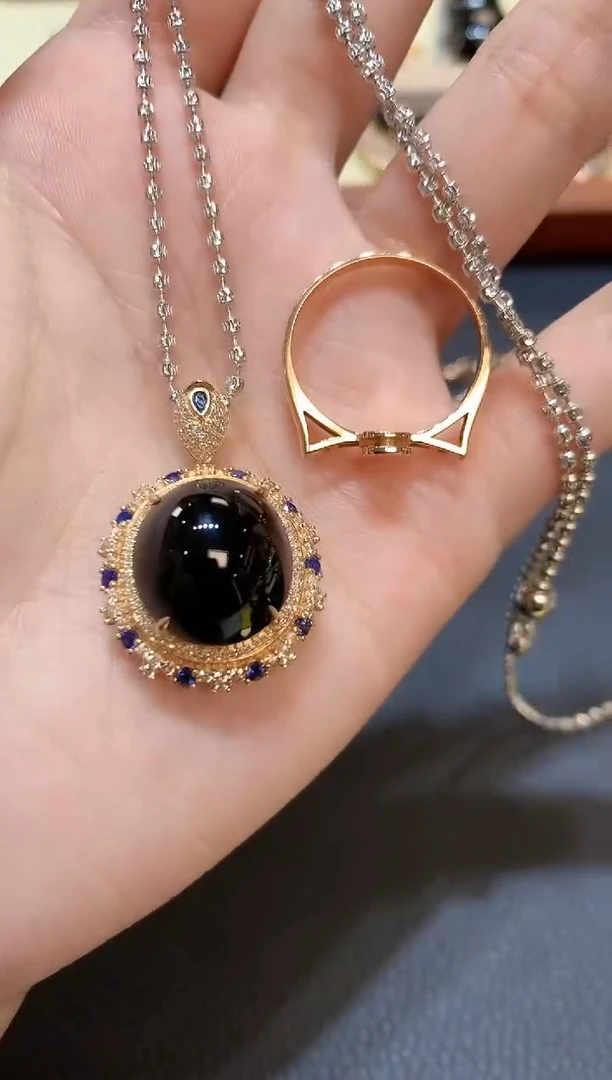 18K金镶嵌戒指翡翠A59