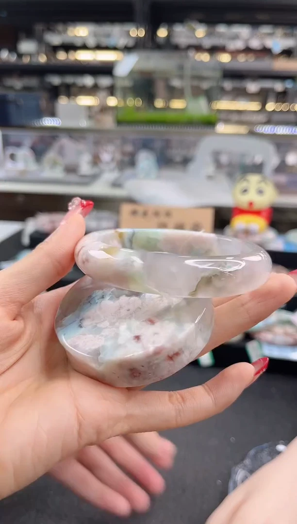 未镶嵌手镯石英质玉62圈口（赠品镯心）2S9290