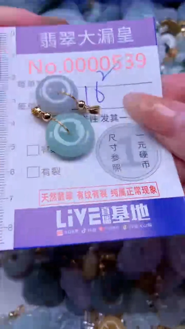 翡翠未镶嵌吊坠(不含链)0539