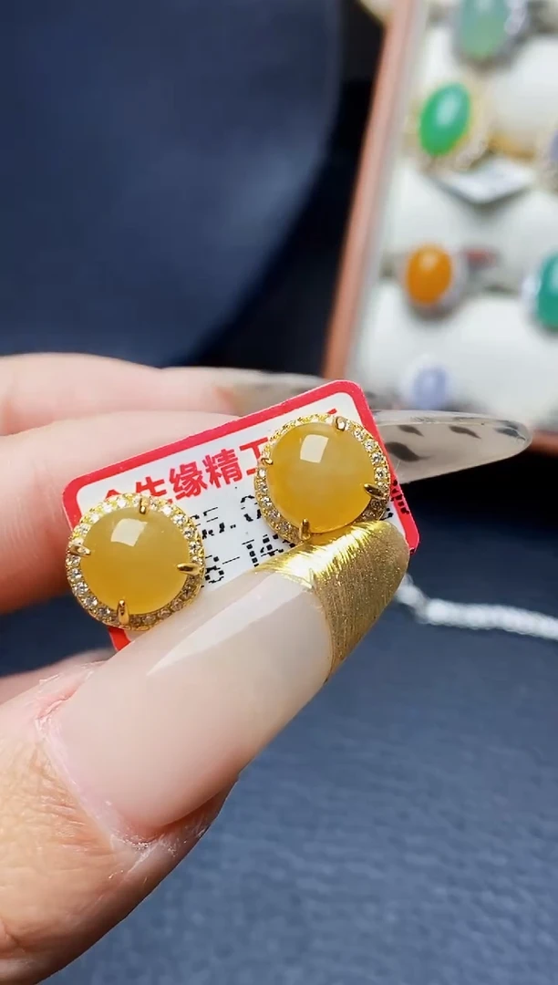 银S925镶嵌戒指翡翠3040