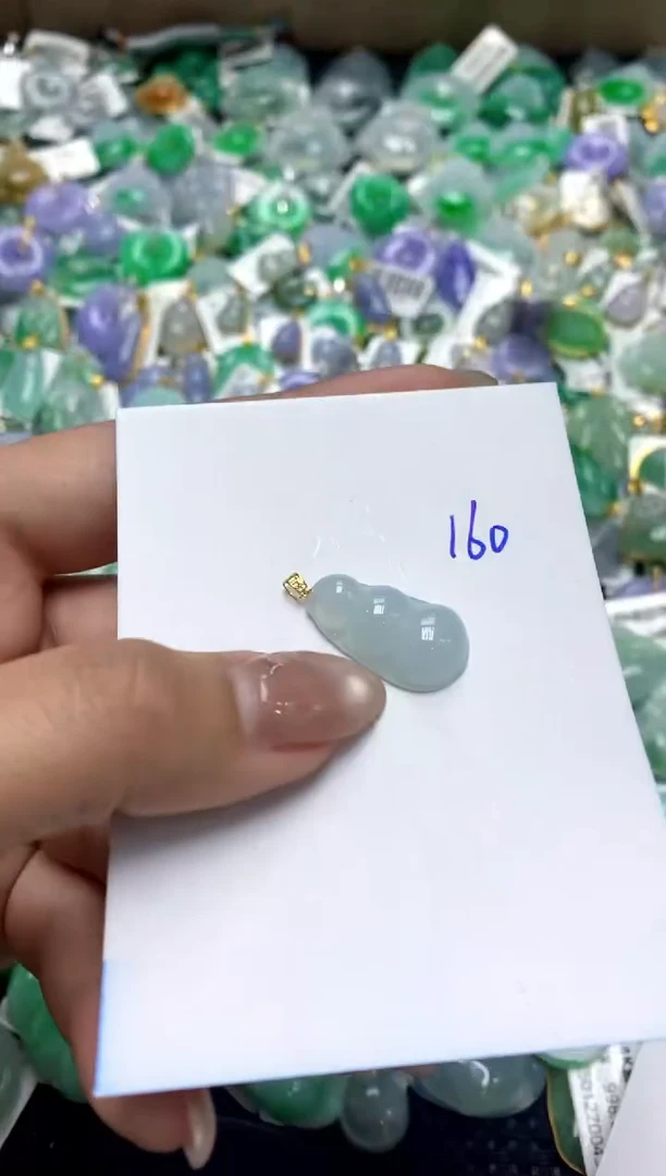 【闪购商品】翡翠颈饰18K金镶嵌1111111111111111