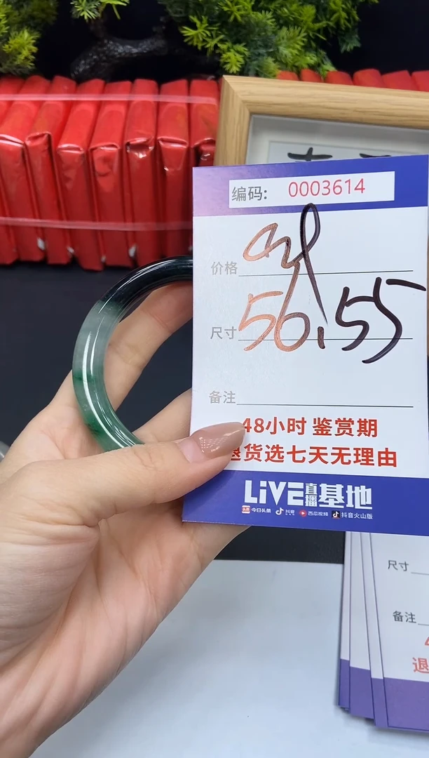 未镶嵌手镯翡翠0003614