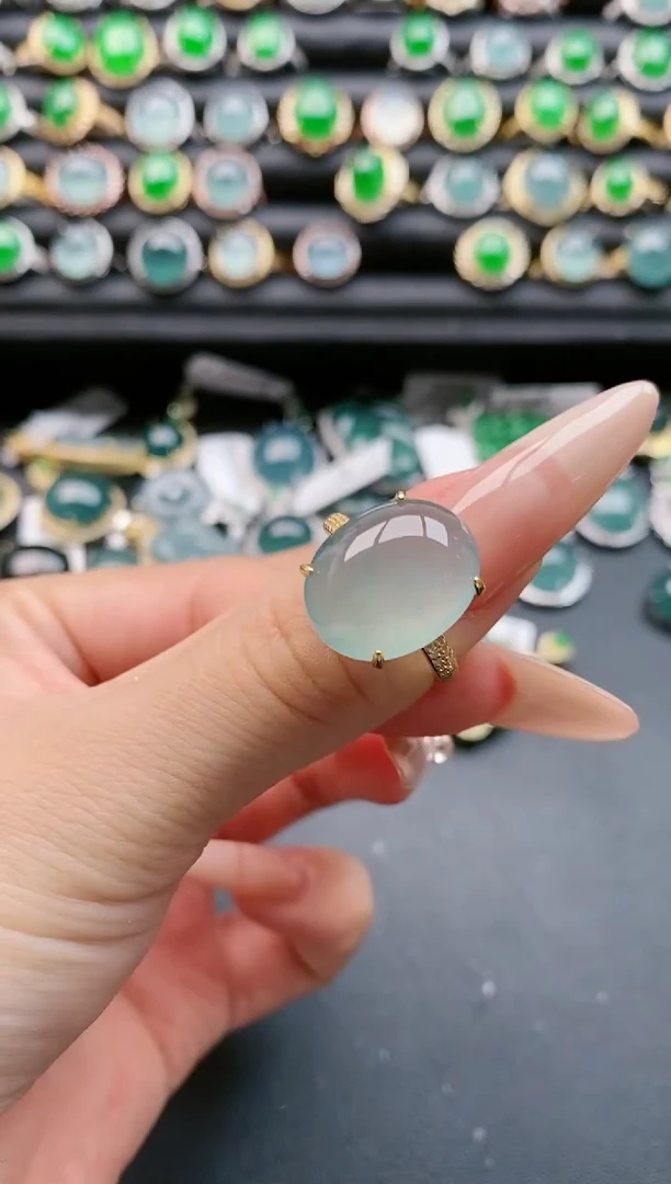 【闪购商品】翡翠戒指银S925镶嵌1111111