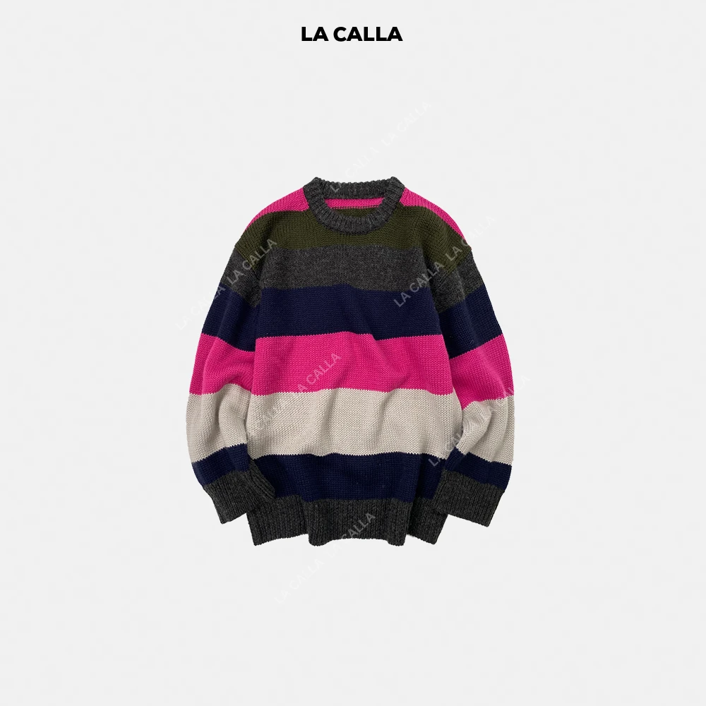 LA CALLA彩条毛织OY-WX7133