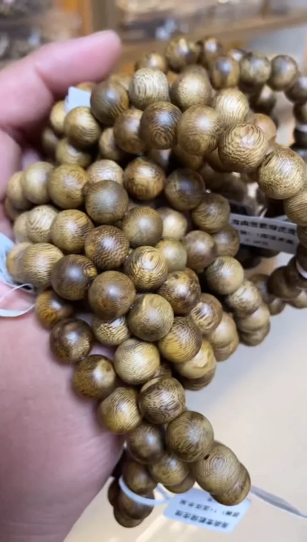 【闪购商品】沉香手串莺歌绿圆珠单圈1.1+多样性发其一