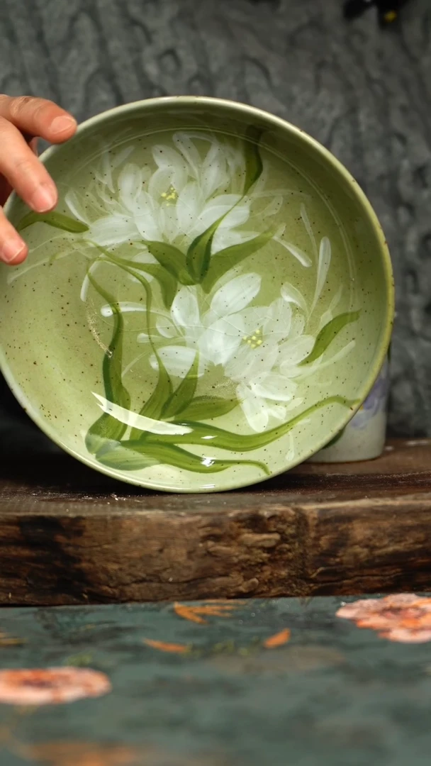 【闪购商品】杯釉下彩手工手绘同款陶器