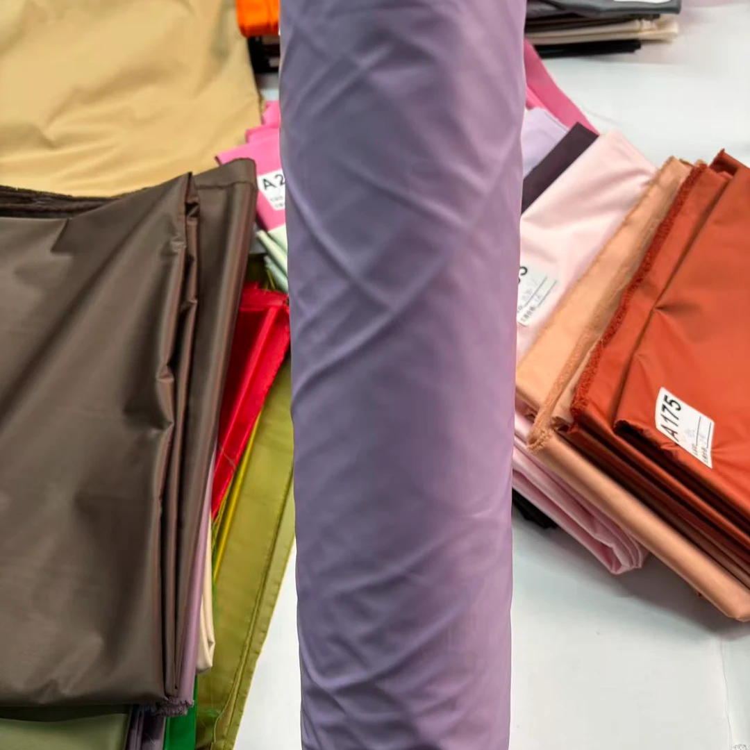 M090香芋紫 中厚羽绒服面料