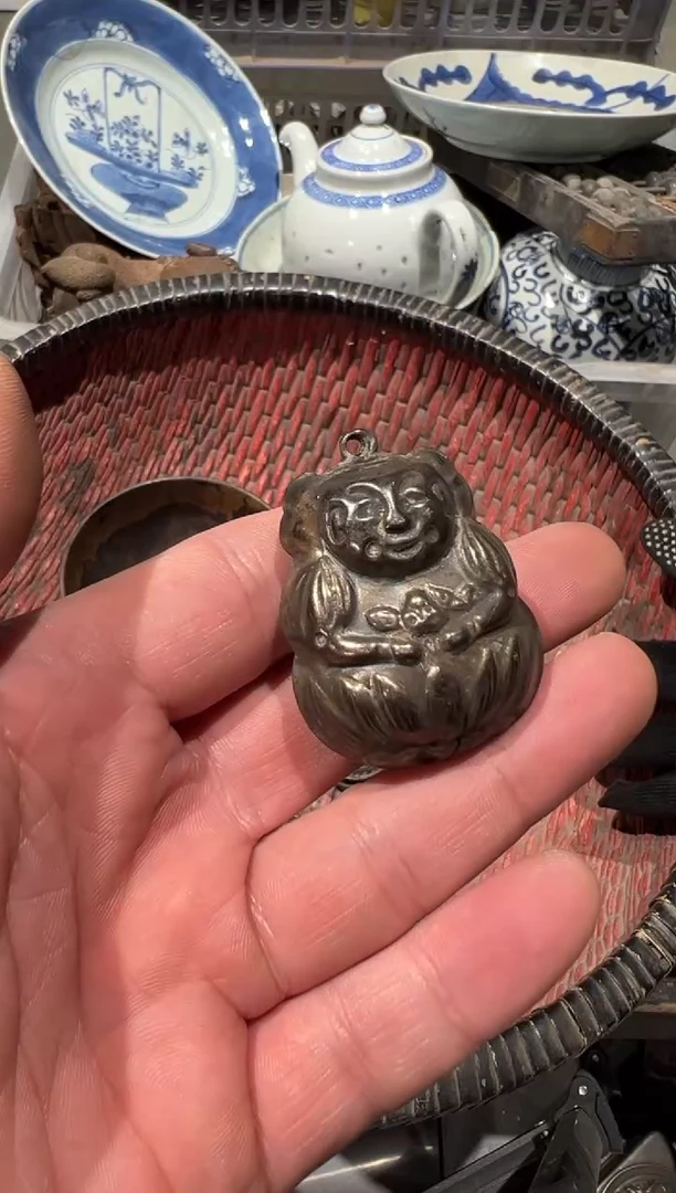 沐*秒拍秒付瓷铜摆件