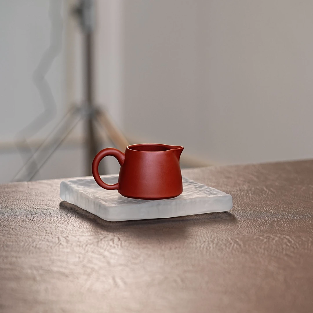 宜兴原矿紫砂朱泥公道杯茶具 103