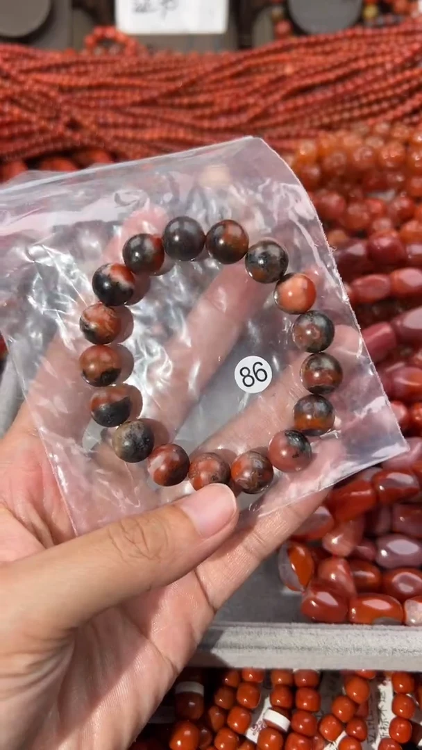 南红玛瑙手串未镶嵌10