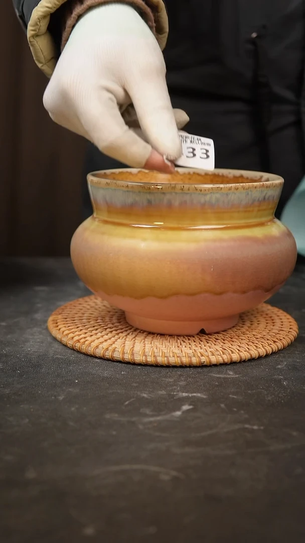 【闪购商品】瓷片景德镇手工陶瓷花盆微瑕