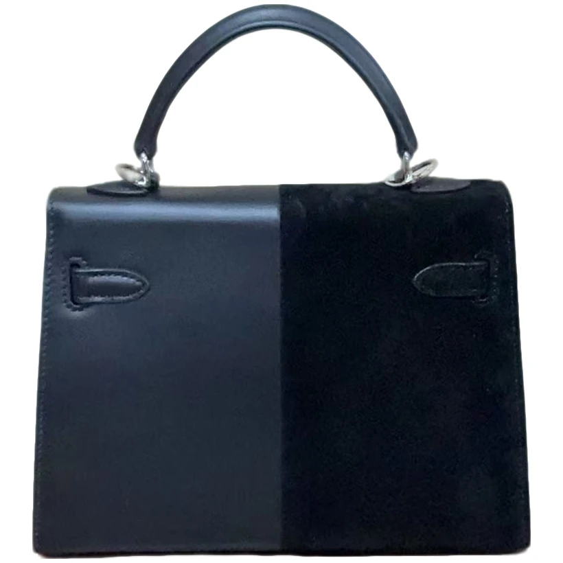 TOLEX2025新款手工时尚百搭拼接二代女包黑色22cm