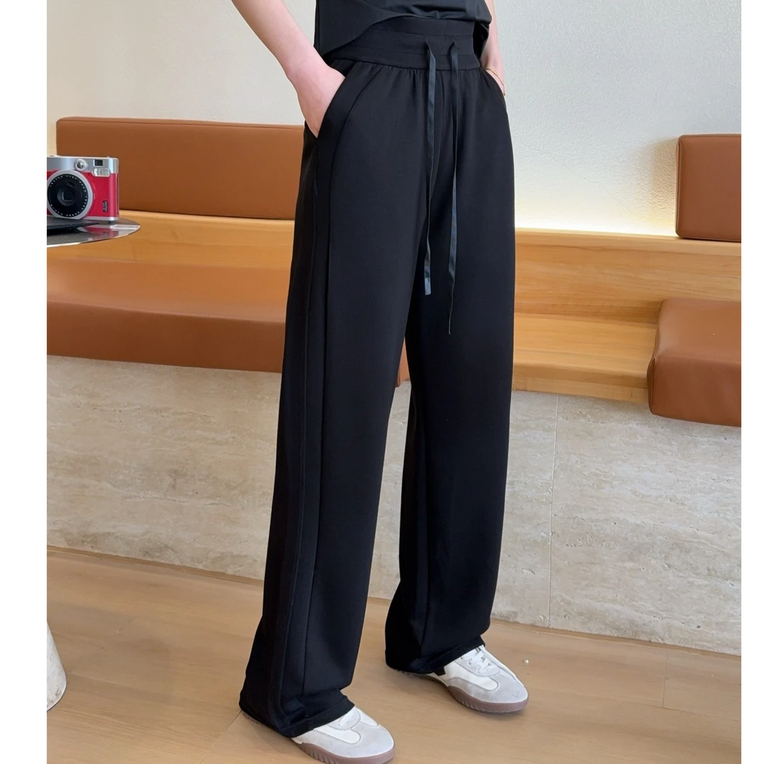 【主播推荐】女士侧分割直筒阔腿裤11382