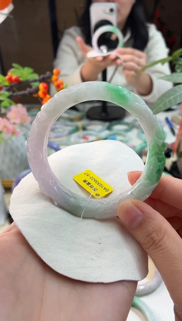 未镶嵌手镯翡翠34  翡翠手镯 57