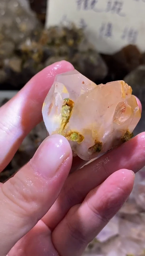 未镶嵌珠宝半成品水晶38号45g四川超七花园水晶