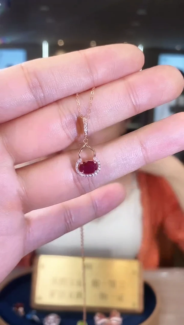 【闪购商品】红宝石项链银S925镶嵌09